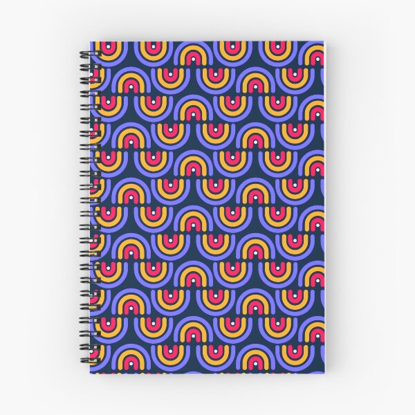 Item preview, Retro 70s Rainbow Pattern Colorful Groovy Arches designed and sold by JRRTs.