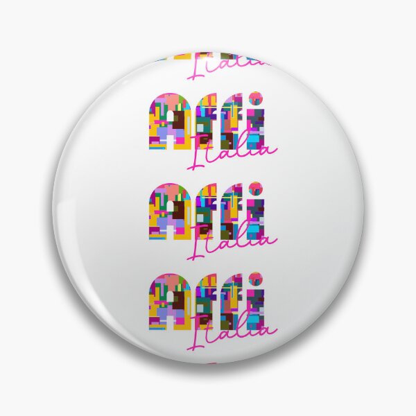 Item preview, Affi, Verona, Italy, Italia, colorful typography design for travellers designed and sold by Wanderful-roads.