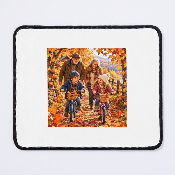Item preview, Grandparents & Grandchildren Autumn Bike Ride designed and sold by NestDesigns01.
