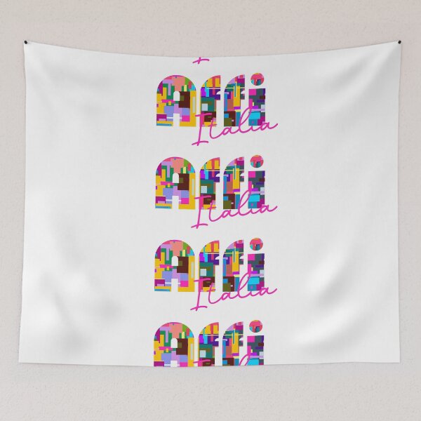 Item preview, Affi, Verona, Italy, Italia, colorful typography design for travellers designed and sold by Wanderful-roads.