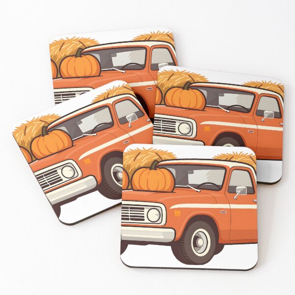 Item preview, Vintage Pickup Truck with Pumpkins designed and sold by chill-a-lot.