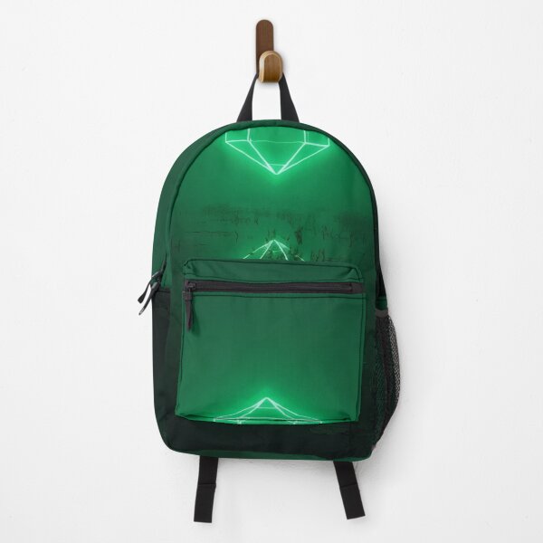 Item preview, Glowing Emerald Polyhedron Portal Over Dark Lake designed and sold by monkeybusiness.pt.