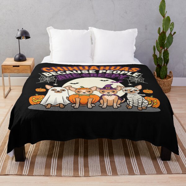 Item preview, Chihuahuas Because People Are Creepy Chiens Halloween designed and sold by MizoX7.