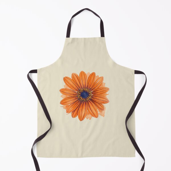 Item preview, Orange Daisy in Watercolor – Botanical Illustration designed and sold by SuperMama1973.