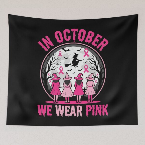 Item preview, In October We Wear Pink Octobre Rose Sorcières designed and sold by MizoX7.