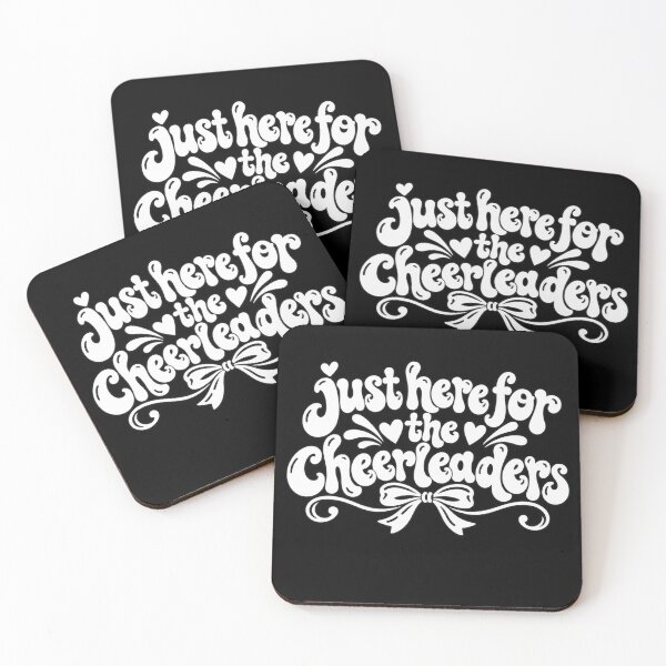 Item preview, Just Here for Cheerleaders Funny Cheerleading Fan Cheer Mom Dad Family Humor designed and sold by 76Valeria.