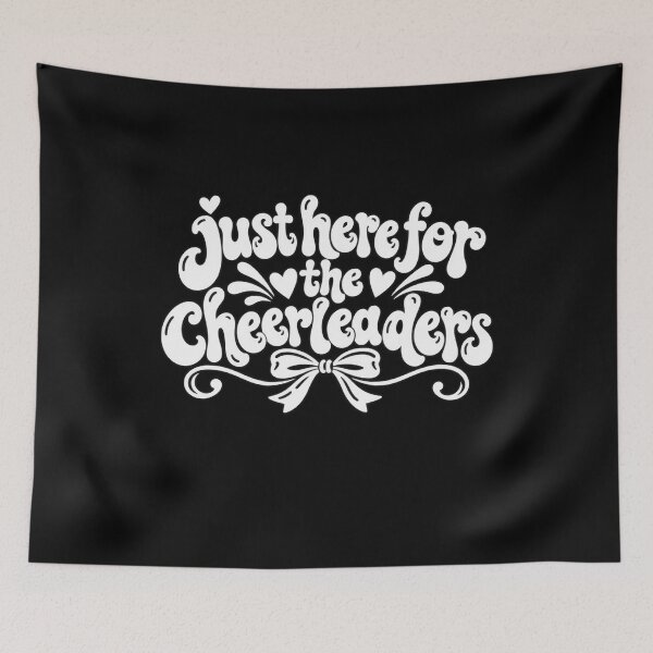 Item preview, Just Here for Cheerleaders Funny Cheerleading Fan Cheer Mom Dad Family Humor designed and sold by 76Valeria.
