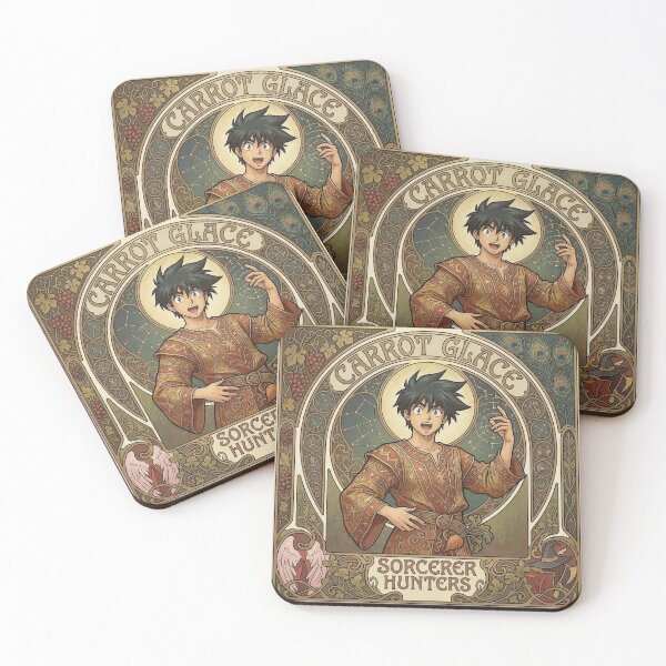 Item preview, Carrot Glace in the style of Alphonse Mucha designed and sold by Solace Sparkles.