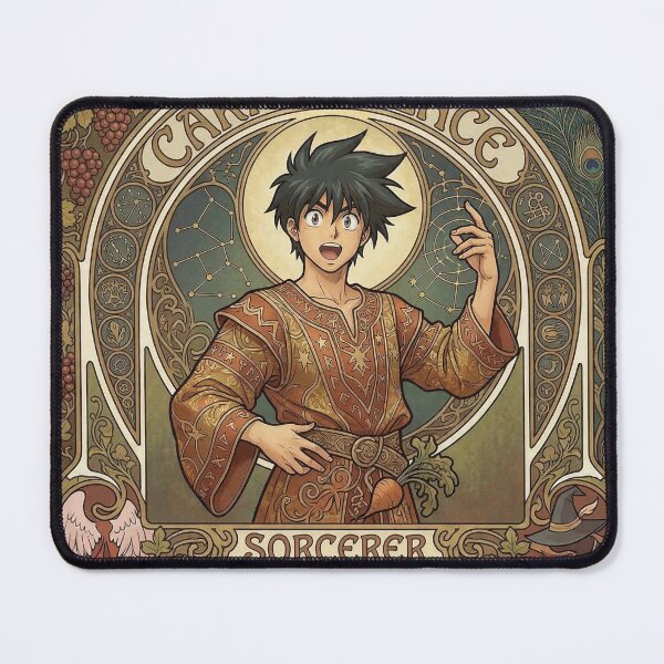 Item preview, Carrot Glace in the style of Alphonse Mucha designed and sold by Solace Sparkles.