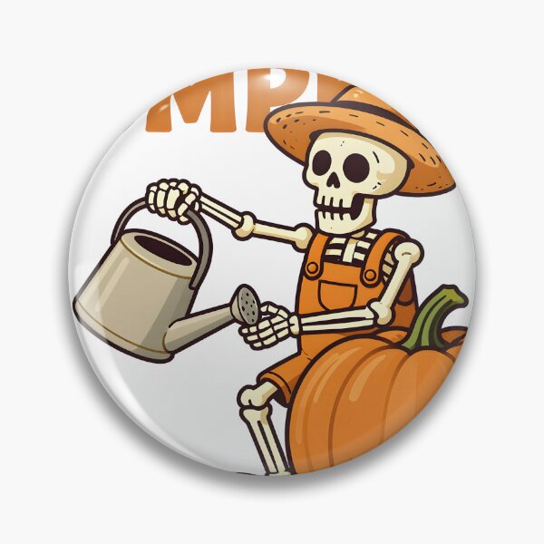 Item preview, Growing Pumpkins Till I'm Bones Skeleton Gardener designed and sold by chill-a-lot.