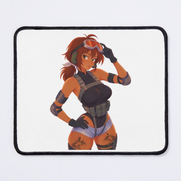 Item preview, Gamer Pilot Pin-Up – Retro Cartoon Girl designed and sold by Hollow Moon Studios..