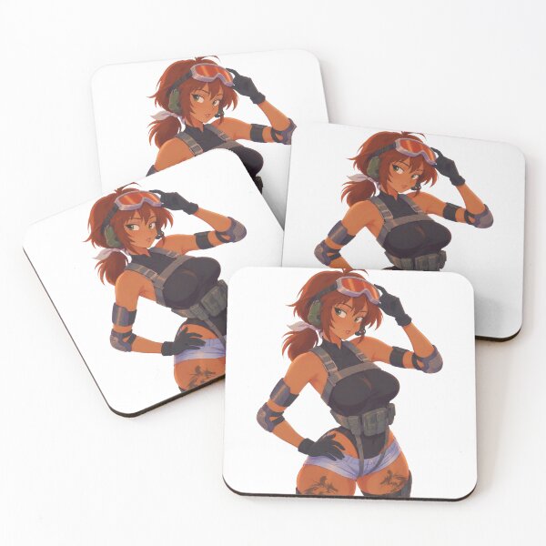 Item preview, Gamer Pilot Pin-Up – Retro Cartoon Girl designed and sold by  Hollow Moon Studios..