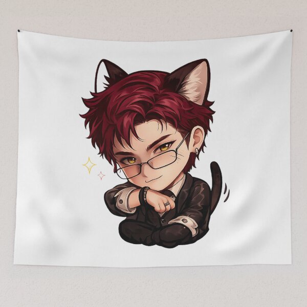 Item preview, Cute Valko Inspired Cat Boy Chibi Sticker designed and sold by CortezPalmer.