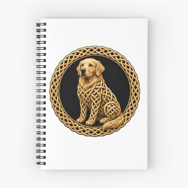 Item preview, Celtic Knot Golden Retriever Roundel designed and sold by Freckled-Monkey.