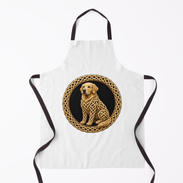 Item preview, Celtic Knot Golden Retriever Roundel designed and sold by Freckled-Monkey.