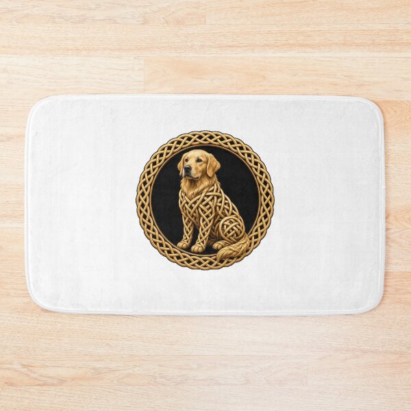 Item preview, Celtic Knot Golden Retriever Roundel designed and sold by Freckled-Monkey.