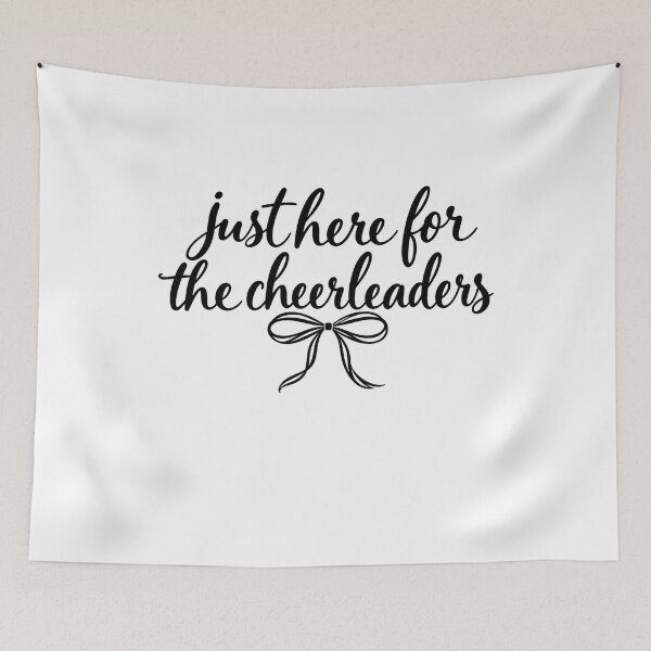 Item preview, Just Here for Cheerleaders Funny Cheerleading Fan Cheer Mom Dad Family Humor designed and sold by 76Valeria.