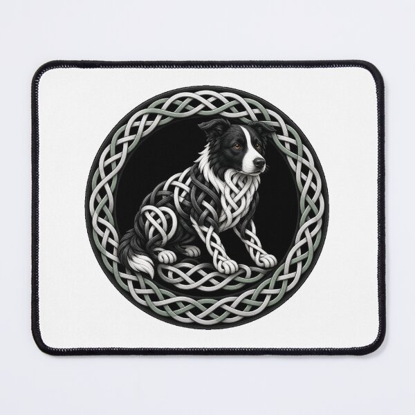 Item preview, Celtic Knot Border Collie Roundel designed and sold by Freckled-Monkey.