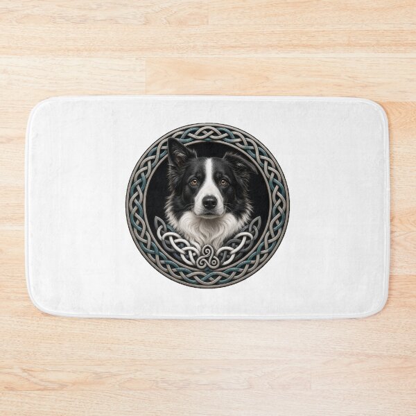 Item preview, Border Collie Triskele Celtic Knot Roundel designed and sold by Freckled-Monkey.
