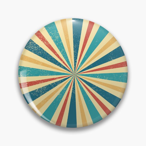 Item preview, Retro 70s Sunburst Pattern Vintage Teal & Orange Rays designed and sold by JRRTs.