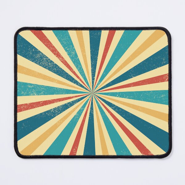 Item preview, Retro 70s Sunburst Pattern Vintage Teal & Orange Rays designed and sold by JRRTs.