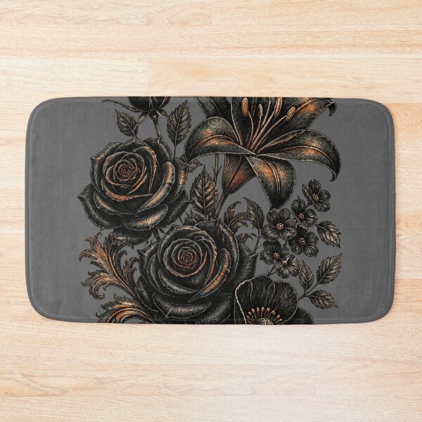 Item preview, Gothic Black Rose Floral Bouquet designed and sold by Reverie & Roses.