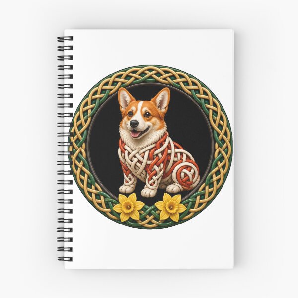 Item preview, Welsh Corgi Celtic Cousin Knot Roundel designed and sold by Freckled-Monkey.