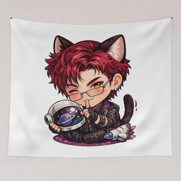 Item preview, Cute Valko Inspired Space Cat Boy Sticker designed and sold by CortezPalmer.
