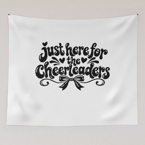 Item preview, Just Here for Cheerleaders Funny Cheerleading Fan Cheer Mom Dad Family Humor designed and sold by 76Valeria.