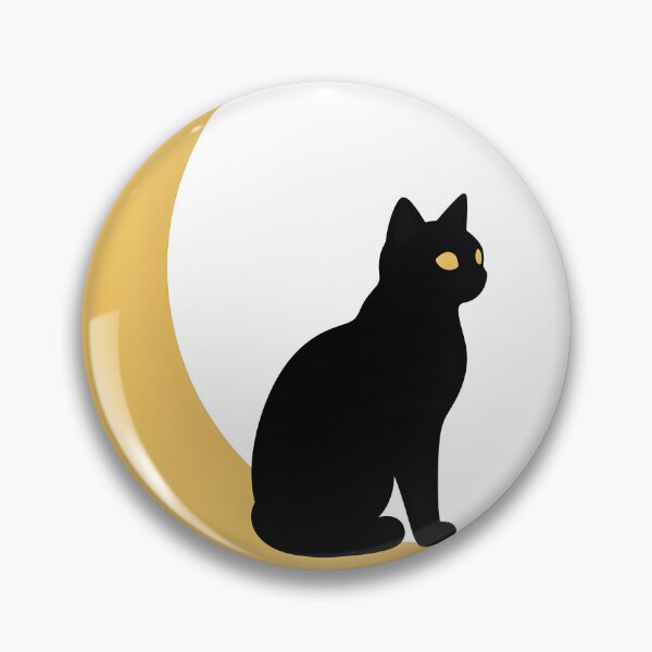 Item preview, Black Cat on the Crescent Moon designed and sold by chill-a-lot.