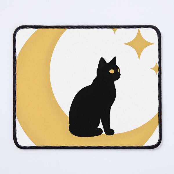 Item preview, Black Cat on the Crescent Moon designed and sold by chill-a-lot.