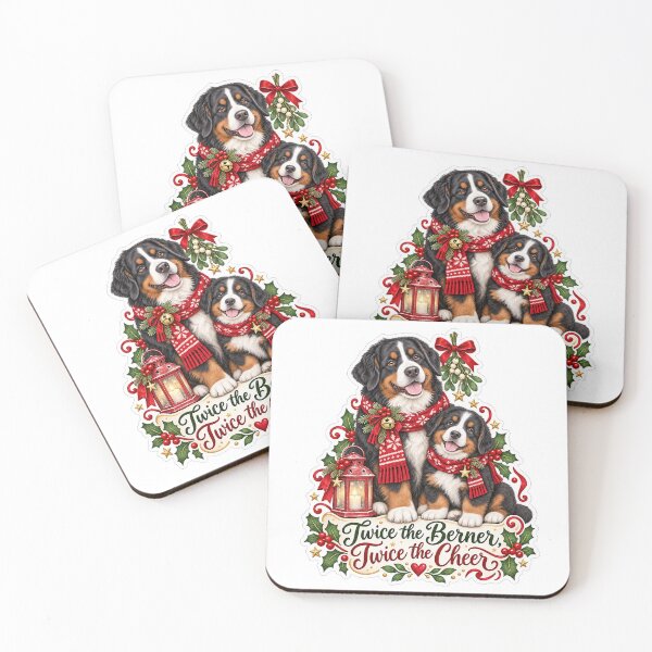 Item preview, Twice the Berner, Twice the Cheer Bernese Christmas designed and sold by badburropress.