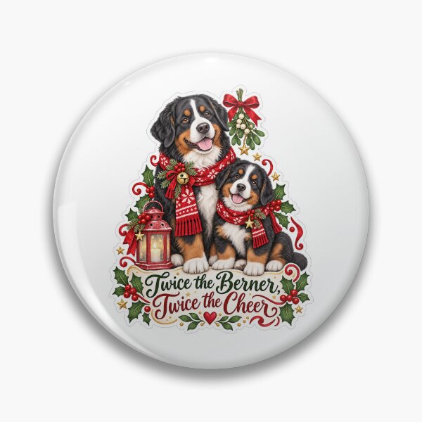 Artikelvorschau, Doppelt so viel Berner Sennenhund, doppelt so viel Freude – Berner Weihnachten entworfen und verkauft von badburropress.