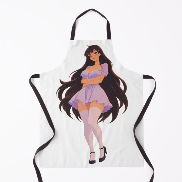 Item preview, Lavender Dress Pin-Up – Long Haired Retro Cartoon Girl designed and sold by  Hollow Moon Studios..