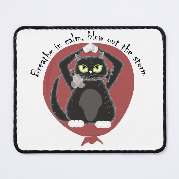 Item preview, Breathe in calm, blow out the storm - Cat Art designed and sold by Qoyllur.