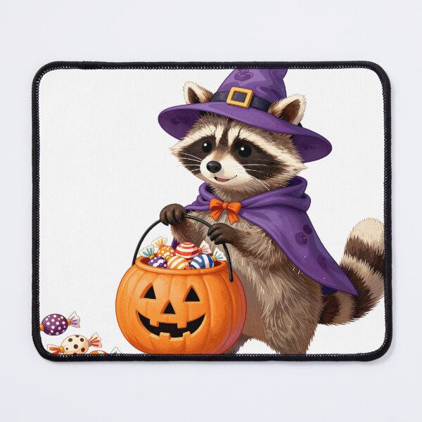 Item preview, Raccoon Trick-or-Treating designed and sold by chill-a-lot.
