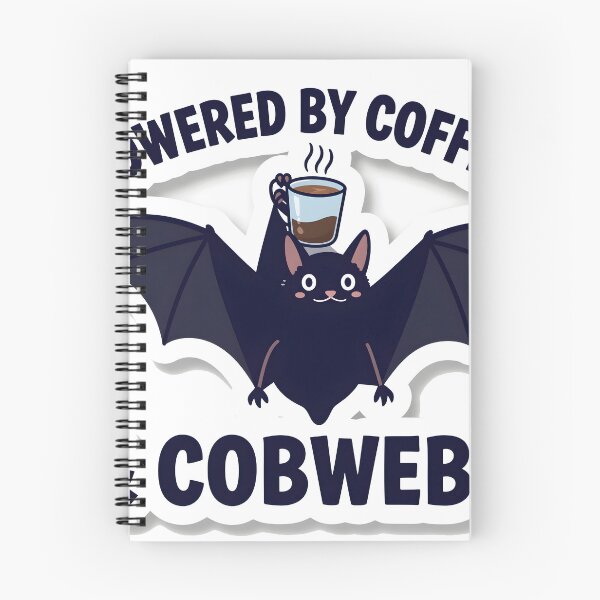 Item preview, Powered by Coffee and Cobwebs Bat designed and sold by chill-a-lot.
