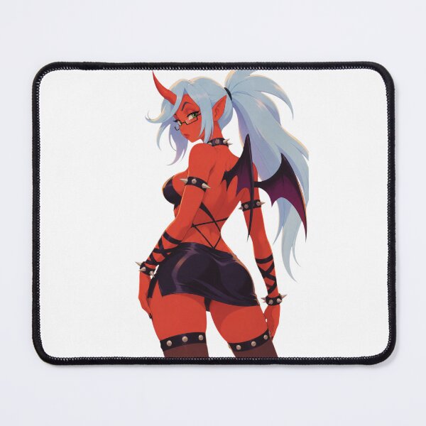 Item preview, Demon Girl Pin-Up – Red Devil Retro Cartoon designed and sold by Hollow Moon Studios..