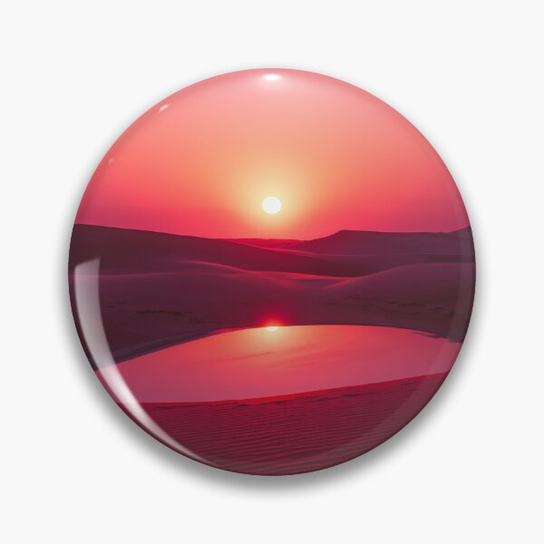 Item preview, Vibrant Pink Desert Sunset Over Oasis Pool designed and sold by monkeybusiness.pt.