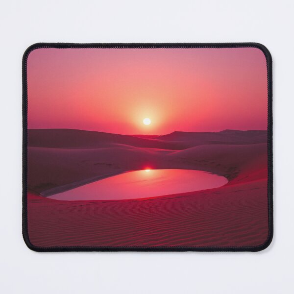 Item preview, Vibrant Pink Desert Sunset Over Oasis Pool designed and sold by monkeybusiness.pt.
