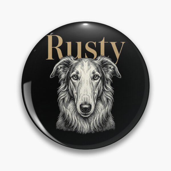 Item preview, Rusty Borzoi Dog Sketch for Sighthound Pup Parents and Russian Wolfhound Lovers designed and sold by raedattia.