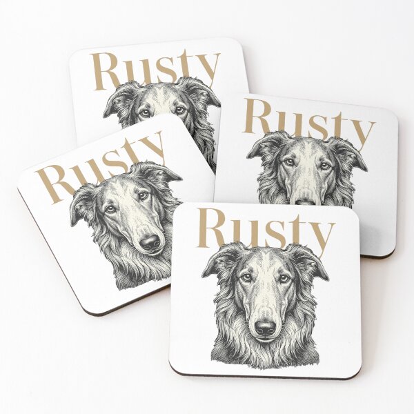 Item preview, Rusty Borzoi Dog Sketch for Sighthound Pup Parents and Russian Wolfhound Lovers designed and sold by raedattia.