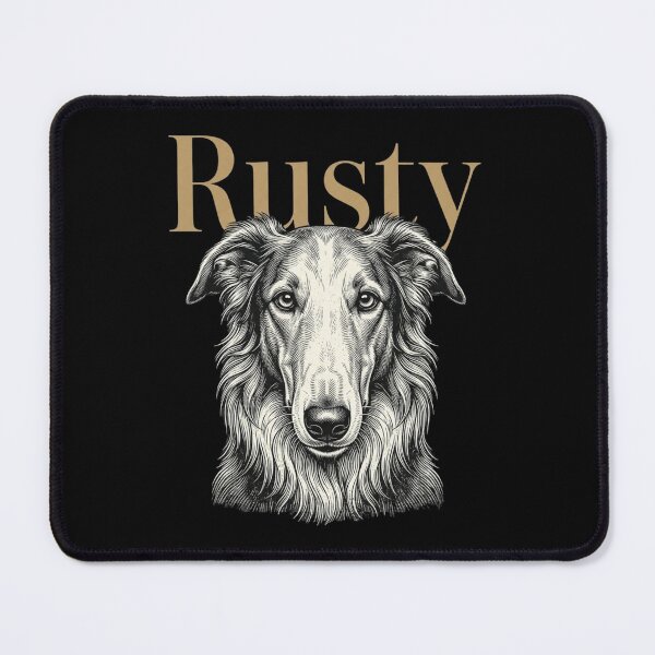 Item preview, Rusty Borzoi Dog Sketch for Sighthound Pup Parents and Russian Wolfhound Lovers designed and sold by raedattia.