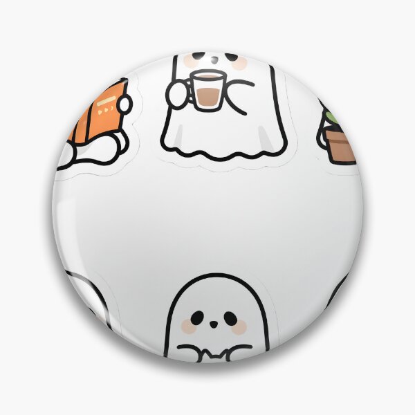Item preview, Cute Ghosts Doing Cozy Things Sticker Pack designed and sold by chill-a-lot.