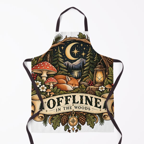 Item preview, Offline In The Woods Woodland designed and sold by MysticCanvasAi.