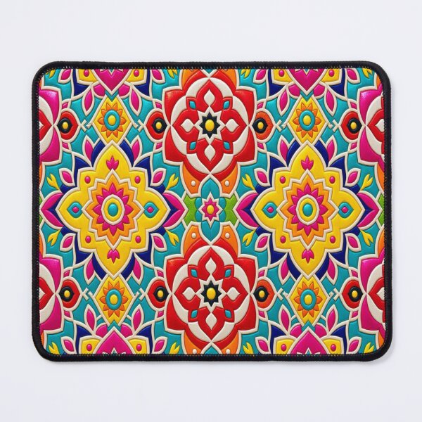 Item preview, Golden Imperial Eagle Crest - Colorful Talavera Mosaic Tile Pattern designed and sold by Breezes-of-Ida.
