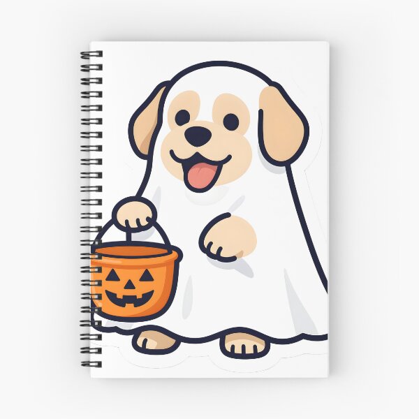 Item preview, Puppy in a Ghost Costume designed and sold by chill-a-lot.