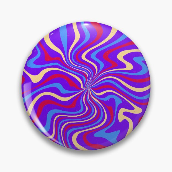 Item preview, Psychedelic 70s Swirl Pattern Purple Red Blue Retro Waves designed and sold by JRRTs.