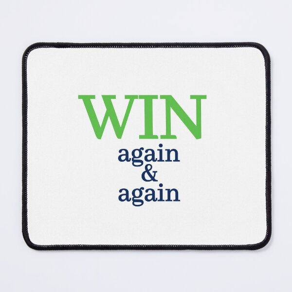 Item preview, Win Again & Again - Motivational Typography Art designed and sold by AWADHESH CHAURASIA.