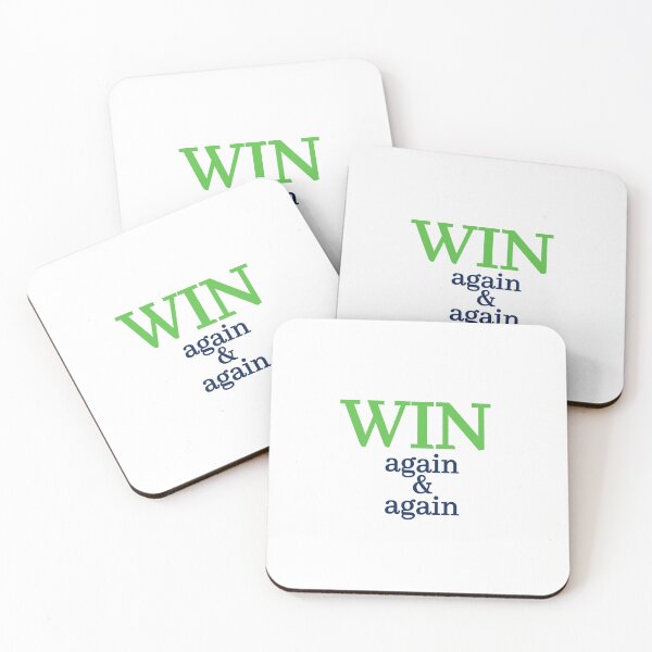 Item preview, Win Again & Again - Motivational Typography Art designed and sold by AWADHESH  CHAURASIA.